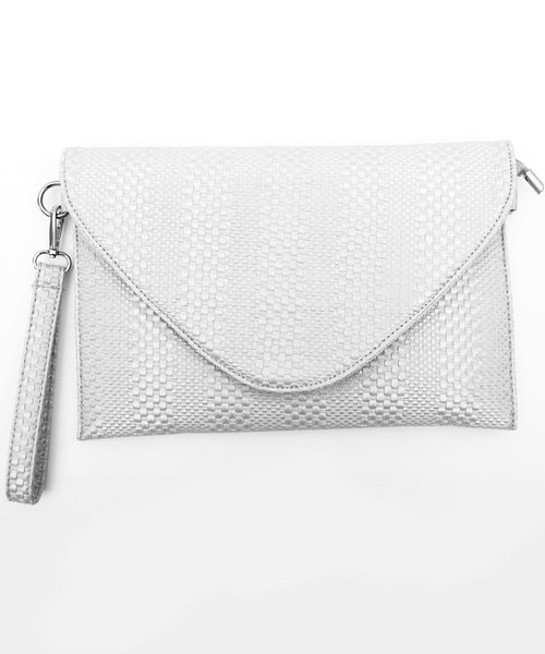 ８(eight)（エイト）の「PUレザー クラッチバッグ（クラッチバッグ・メンズ・ブラック/シルバー・FREE）」の2枚目の写真