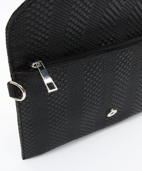 ８(eight)（エイト）の「PUレザー クラッチバッグ（クラッチバッグ・メンズ・ブラック/シルバー・FREE）」の11枚目の写真