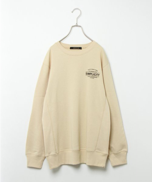 VENCEEXCHANGE（ヴァンスエクスチェンジ）の「両面ロゴ裏毛スウェットプルオーバー（スウェット・メンズ・ブラック/ベージュ/グレー・M/L）」の8枚目の写真