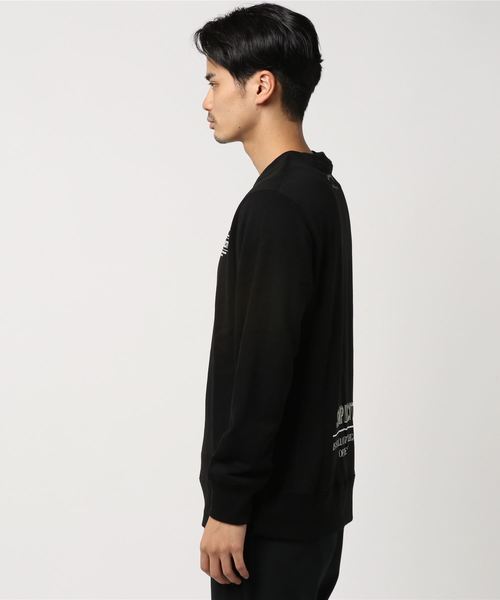 VENCEEXCHANGE（ヴァンスエクスチェンジ）の「両面ロゴ裏毛スウェットプルオーバー（スウェット・メンズ・ブラック/ベージュ/グレー・M/L）」の6枚目の写真