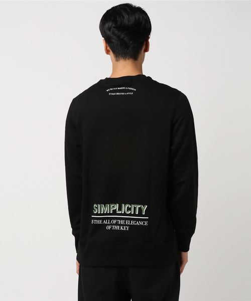 VENCEEXCHANGE（ヴァンスエクスチェンジ）の「両面ロゴ裏毛スウェットプルオーバー（スウェット・メンズ・ブラック/ベージュ/グレー・M/L）」の5枚目の写真