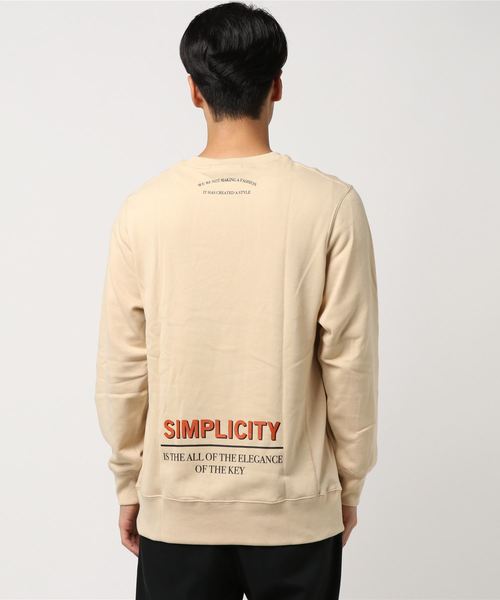 VENCEEXCHANGE（ヴァンスエクスチェンジ）の「両面ロゴ裏毛スウェットプルオーバー（スウェット・メンズ・ブラック/ベージュ/グレー・M/L）」の4枚目の写真