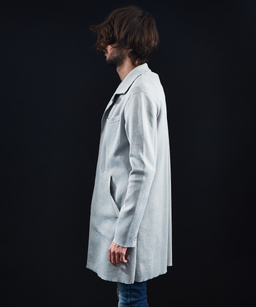 5351 POUR LES HOMMES(ゴーサンゴーイチプールオム)の「ミラノリブチェスターコート(チェスターコート・メンズ・ブラック/グレー・44/46/48)」の19枚目の写真