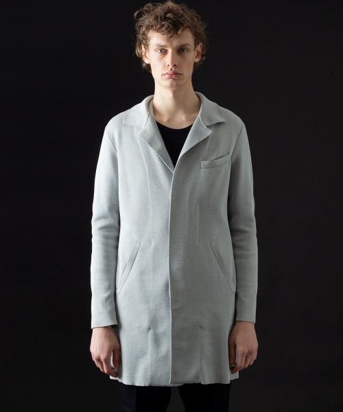 5351 POUR LES HOMMES(ゴーサンゴーイチプールオム)の「ミラノリブチェスターコート(チェスターコート・メンズ・ブラック/グレー・44/46/48)」の11枚目の写真
