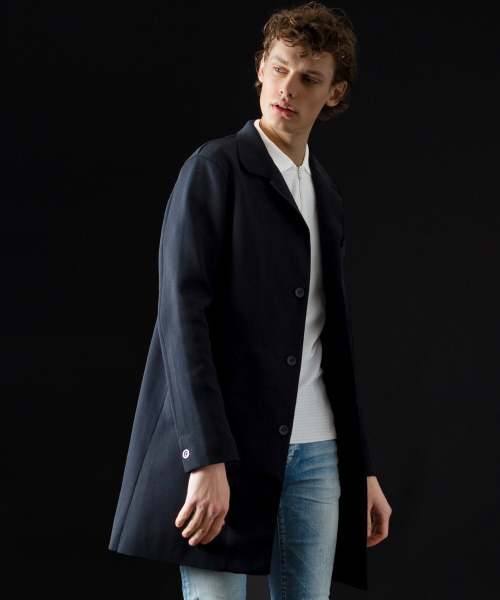 5351 POUR LES HOMMES(ゴーサンゴーイチプールオム)の「ミラノリブチェスターコート(チェスターコート・メンズ・ブラック/グレー・44/46/48)」の5枚目の写真