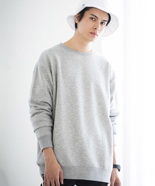 WEGO（ウィゴー）の「WEGO/カラー起毛プルオーバー（スウェット・メンズ・ホワイト/ブラック/ベージュ/杢グレー/ワイン・SMALL/MEDIUM/LARGE）」の3枚目の写真