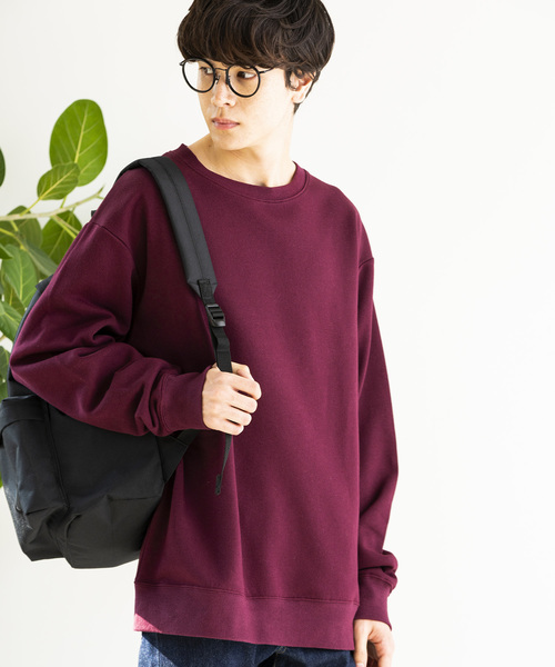 WEGO（ウィゴー）の「WEGO/カラー起毛プルオーバー（スウェット・メンズ・ホワイト/ブラック/ベージュ/杢グレー/ワイン・SMALL/MEDIUM/LARGE）」の5枚目の写真