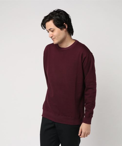 WEGO（ウィゴー）の「WEGO/カラー起毛プルオーバー（スウェット・メンズ・ホワイト/ブラック/ベージュ/杢グレー/ワイン・SMALL/MEDIUM/LARGE）」の8枚目の写真