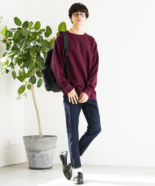 WEGO（ウィゴー）の「WEGO/カラー起毛プルオーバー（スウェット・メンズ・ホワイト/ブラック/ベージュ/杢グレー/ワイン・SMALL/MEDIUM/LARGE）」の21枚目の写真