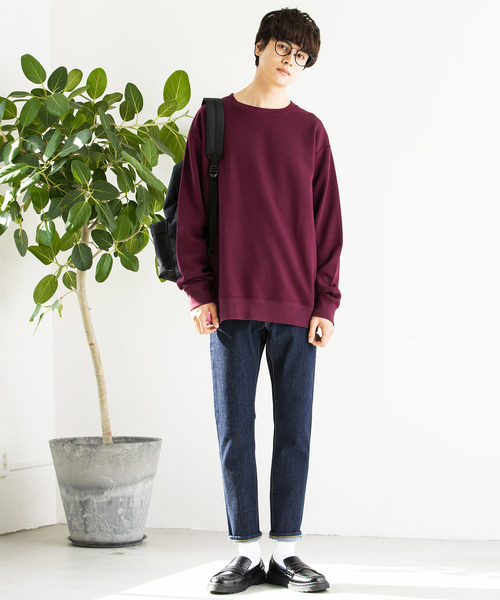 WEGO（ウィゴー）の「WEGO/カラー起毛プルオーバー（スウェット・メンズ・ホワイト/ブラック/ベージュ/杢グレー/ワイン・SMALL/MEDIUM/LARGE）」の20枚目の写真