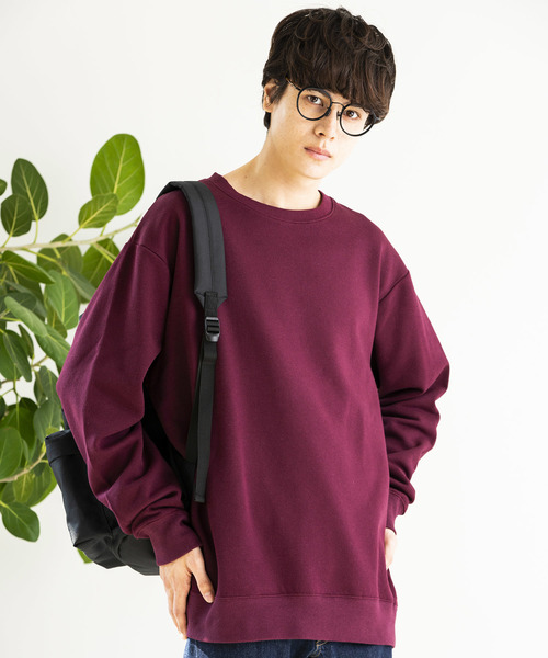 WEGO（ウィゴー）の「WEGO/カラー起毛プルオーバー（スウェット・メンズ・ホワイト/ブラック/ベージュ/杢グレー/ワイン・SMALL/MEDIUM/LARGE）」の18枚目の写真