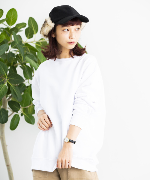 WEGO（ウィゴー）の「WEGO/カラー起毛プルオーバー（スウェット・メンズ・ホワイト/ブラック/ベージュ/杢グレー/ワイン・SMALL/MEDIUM/LARGE）」の13枚目の写真