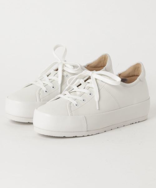 ANYO（エーエヌワイオー）の「〈ANYO (エーエヌワイオー)〉厚底ソフトレザースニーカー（スニーカー・レディース・オフホワイト/シルバー/ブラック・22.5cm/23.0cm/23.5cm/24.0cm/24.5cm）」の15枚目の写真