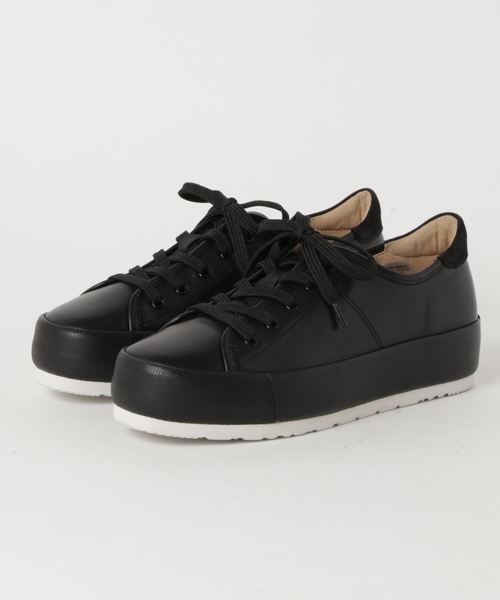 ANYO（エーエヌワイオー）の「〈ANYO (エーエヌワイオー)〉厚底ソフトレザースニーカー（スニーカー・レディース・オフホワイト/シルバー/ブラック・22.5cm/23.0cm/23.5cm/24.0cm/24.5cm）」の10枚目の写真