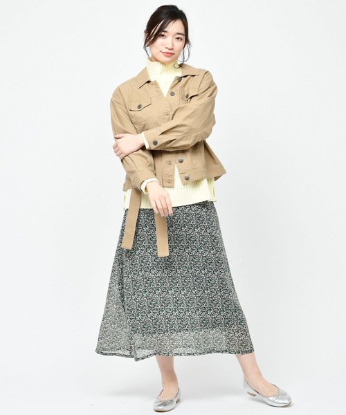 DISCOAT（ディスコート）の「袖ボリュームミリタリージャケット（ミリタリージャケット・レディース・カーキ/ベージュ・MEDIUM/LARGE）」の11枚目の写真