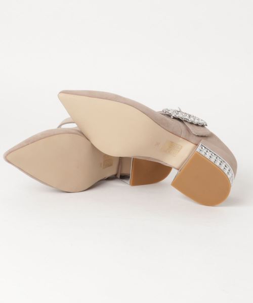 Jeffrey Campbell(ジェフリーキャンベル)の「ビジューバックル付きラインストーンヒールパンプス(パンプス・レディース・ブラック/ダークベージュ/ライトパープル・37/38/36/39/35)」の5枚目の写真