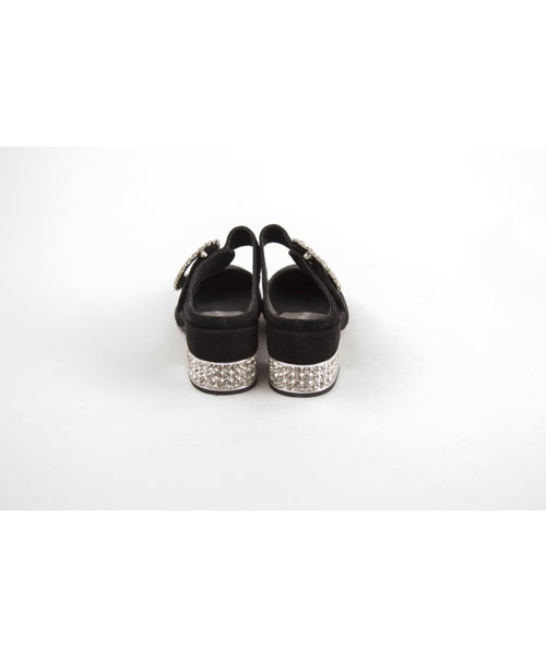 Jeffrey Campbell(ジェフリーキャンベル)の「ビジューバックル付きラインストーンヒールパンプス(パンプス・レディース・ブラック/ダークベージュ/ライトパープル・37/38/36/39/35)」の7枚目の写真