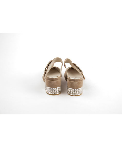 Jeffrey Campbell(ジェフリーキャンベル)の「ビジューバックル付きラインストーンヒールパンプス(パンプス・レディース・ブラック/ダークベージュ/ライトパープル・37/38/36/39/35)」の10枚目の写真
