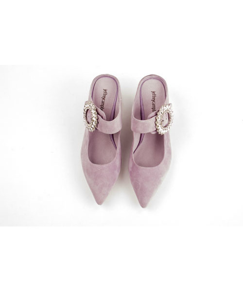 Jeffrey Campbell(ジェフリーキャンベル)の「ビジューバックル付きラインストーンヒールパンプス(パンプス・レディース・ブラック/ダークベージュ/ライトパープル・37/38/36/39/35)」の11枚目の写真