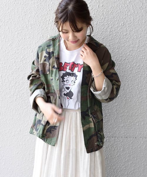 ROTHCO（ロスコ）の「ROTHCO:BDU ハードウォッシュミリタリージャケット◇◇（ミリタリージャケット・レディース・オリーブ/カモフラージュ/ベージュ・ONE SIZE）」の10枚目の写真