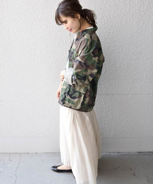 ROTHCO（ロスコ）の「ROTHCO:BDU ハードウォッシュミリタリージャケット◇◇（ミリタリージャケット・レディース・オリーブ/カモフラージュ/ベージュ・ONE SIZE）」の12枚目の写真