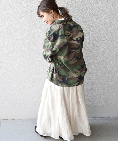 ROTHCO（ロスコ）の「ROTHCO:BDU ハードウォッシュミリタリージャケット◇◇（ミリタリージャケット・レディース・オリーブ/カモフラージュ/ベージュ・ONE SIZE）」の13枚目の写真