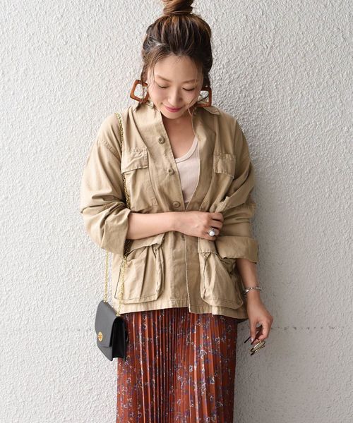 ROTHCO（ロスコ）の「ROTHCO:BDU ハードウォッシュミリタリージャケット◇◇（ミリタリージャケット・レディース・オリーブ/カモフラージュ/ベージュ・ONE SIZE）」の14枚目の写真