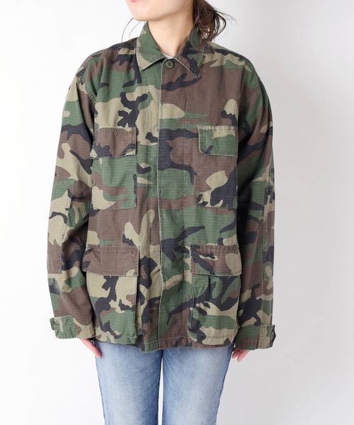 ROTHCO（ロスコ）の「ROTHCO:BDU ハードウォッシュミリタリージャケット◇◇（ミリタリージャケット・レディース・オリーブ/カモフラージュ/ベージュ・ONE SIZE）」の19枚目の写真