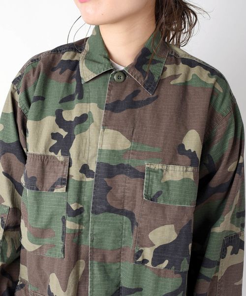 ROTHCO（ロスコ）の「ROTHCO:BDU ハードウォッシュミリタリージャケット◇◇（ミリタリージャケット・レディース・オリーブ/カモフラージュ/ベージュ・ONE SIZE）」の22枚目の写真