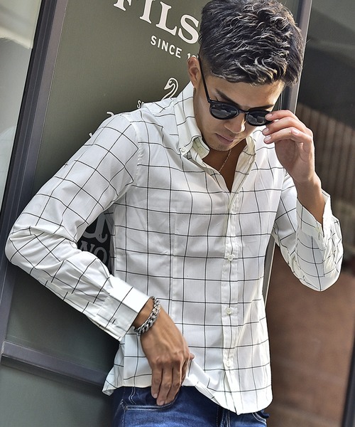 JOKER（ジョーカー）の「日本製 国産 長袖シャツ ビジネスシャツ 春服（シャツ/ブラウス・メンズ・レッド/サックスブルー/ネイビー/ブラック/ホワイト/ライトピンク/ブルー系その他/ホワイト系その他/ブラック系その他/ワイン/ブルー系その他2・LL/M/L）」の3枚目の写真