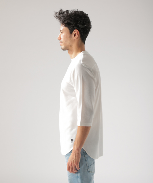 BAYFLOW（ベイフロー）の「【EVERLAST(エバーラスト)】ワッフルハーフスリーブT（Tシャツ/カットソー・メンズ・ホワイト/ブラック/カーキ・SMALL/MEDIUM/LARGE）」の9枚目の写真