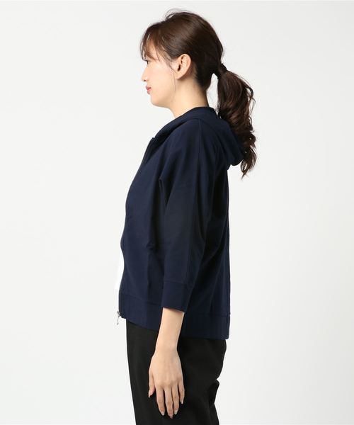 Petit Honfleur（プチオンフルール）の「ジップカーディガン（カーディガン/ボレロ・レディース・ネイビー/グレー/カーキ・M size/L size）」の7枚目の写真