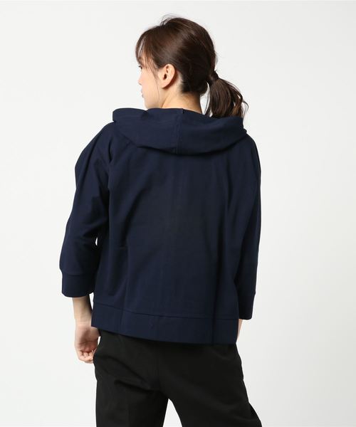 Petit Honfleur（プチオンフルール）の「ジップカーディガン（カーディガン/ボレロ・レディース・ネイビー/グレー/カーキ・M size/L size）」の5枚目の写真