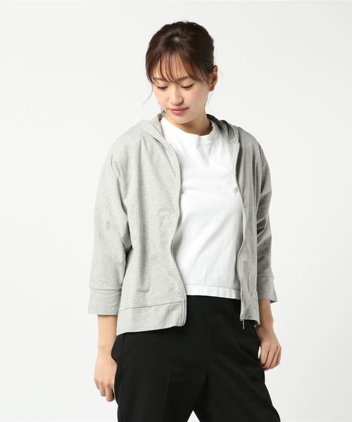 Petit Honfleur（プチオンフルール）の「ジップカーディガン（カーディガン/ボレロ・レディース・ネイビー/グレー/カーキ・M size/L size）」の9枚目の写真