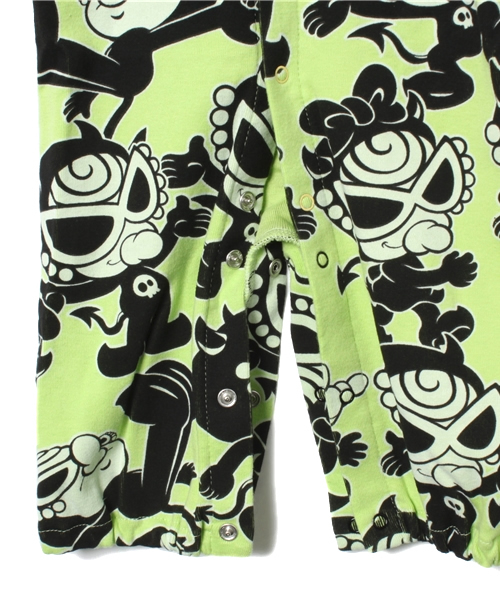 HYSTERIC MINI（ヒステリックミニ）の「BABY Crawling DEVILKIN duo 総柄 BABY'SギフトSETⅳ（ベビーギフト・キッズ・グレー系その他/グリーン系その他/ピンク系その他・FREE）」の9枚目の写真