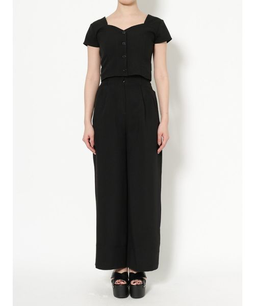 EMODA（エモダ）の「ヘムアップワイドパンツ（その他パンツ・レディース・ブラック/ベージュ/グレー・SMALL/MEDIUM）」の14枚目の写真