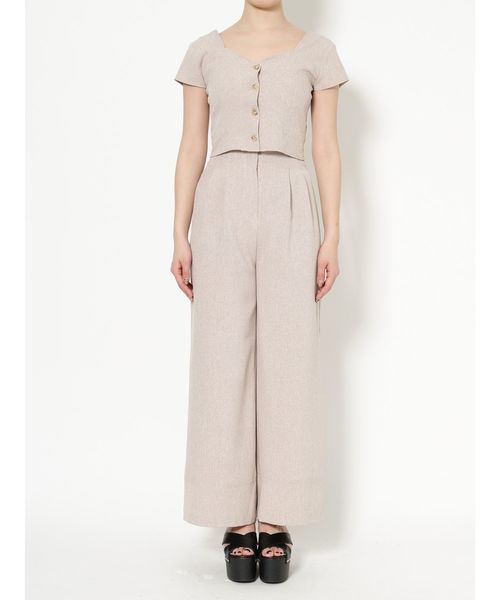 EMODA（エモダ）の「ヘムアップワイドパンツ（その他パンツ・レディース・ブラック/ベージュ/グレー・SMALL/MEDIUM）」の15枚目の写真