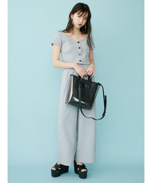 EMODA（エモダ）の「ヘムアップワイドパンツ（その他パンツ・レディース・ブラック/ベージュ/グレー・SMALL/MEDIUM）」の22枚目の写真