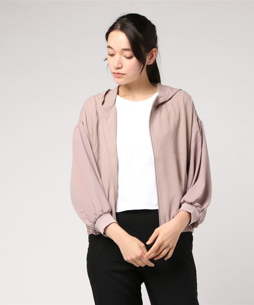 one way（ワンウェイ）の「ジョーゼットパーカー（その他アウター・レディース・ホワイト/ライトグレー/ライトピンク/ベージュ・M）」の4枚目の写真