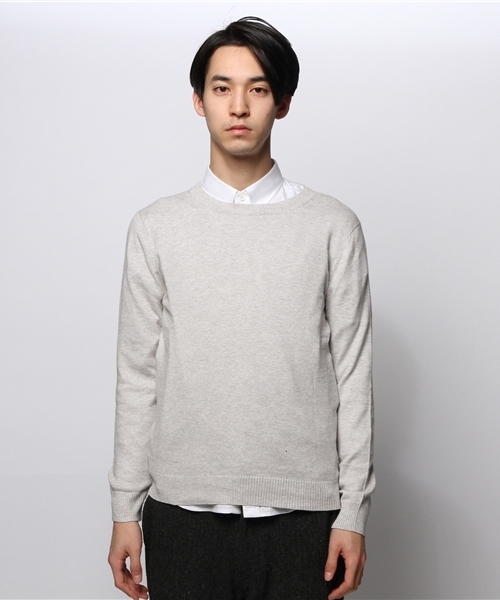 JOURNAL STANDARD(ジャーナルスタンダード)の「コットン/カシミヤ クルーネックニット #(ニット/セーター・メンズ・ブラック/グレー/ネイビー/ブルー系その他・LARGE/MEDIUM)」の7枚目の写真