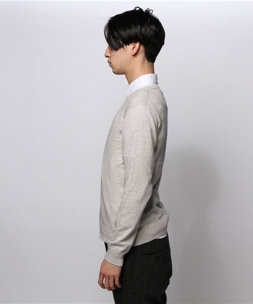 JOURNAL STANDARD(ジャーナルスタンダード)の「コットン/カシミヤ クルーネックニット #(ニット/セーター・メンズ・ブラック/グレー/ネイビー/ブルー系その他・LARGE/MEDIUM)」の8枚目の写真