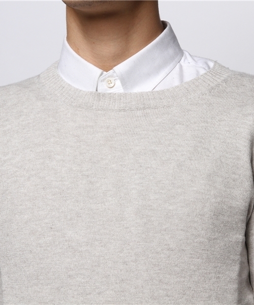 JOURNAL STANDARD(ジャーナルスタンダード)の「コットン/カシミヤ クルーネックニット #(ニット/セーター・メンズ・ブラック/グレー/ネイビー/ブルー系その他・LARGE/MEDIUM)」の10枚目の写真