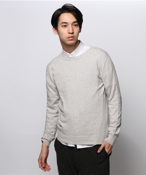 JOURNAL STANDARD(ジャーナルスタンダード)の「コットン/カシミヤ クルーネックニット #(ニット/セーター・メンズ・ブラック/グレー/ネイビー/ブルー系その他・LARGE/MEDIUM)」の12枚目の写真