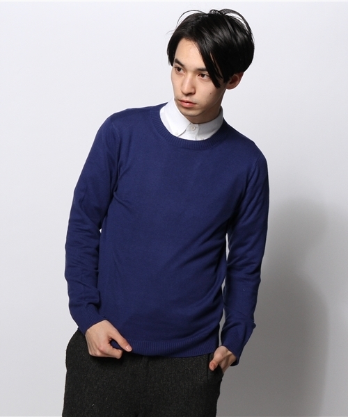 JOURNAL STANDARD(ジャーナルスタンダード)の「コットン/カシミヤ クルーネックニット #(ニット/セーター・メンズ・ブラック/グレー/ネイビー/ブルー系その他・LARGE/MEDIUM)」の13枚目の写真