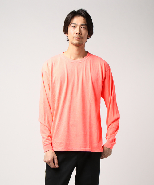 C.E.L.STORE（セルストア）の「COMFORT COLORS/コンフォートカラーズ GARMENT DYE LS（Tシャツ/カットソー・メンズ・ホワイト/オレンジ/エメラルド/ブラック/ネイビー・MEDIUM/X-LARGE/LARGE/SMALL）」の12枚目の写真
