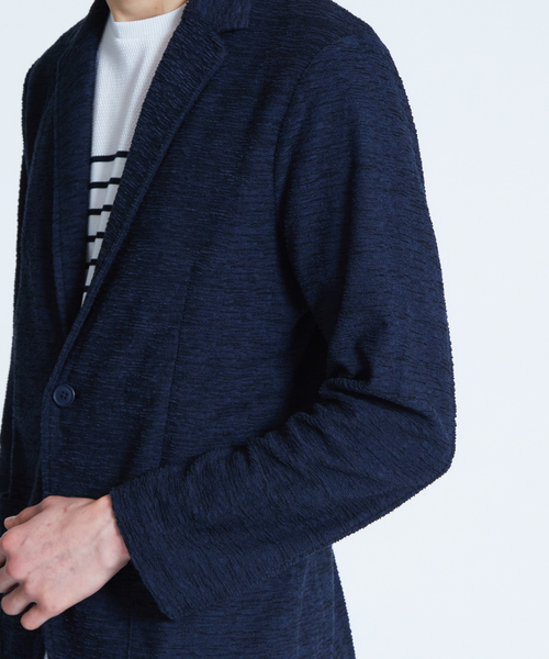 ABAHOUSE GRAY(アバハウスグレイ)の「【展開店舗限定】【セットアップ対応】ランダムパイルジャケット(テーラードジャケット・メンズ・ライトグレー/ネイビー/ダークネイビー・46/48/50)」の8枚目の写真