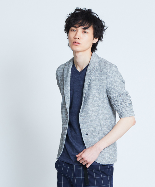 ABAHOUSE GRAY(アバハウスグレイ)の「【展開店舗限定】【セットアップ対応】ランダムパイルジャケット(テーラードジャケット・メンズ・ライトグレー/ネイビー/ダークネイビー・46/48/50)」の15枚目の写真