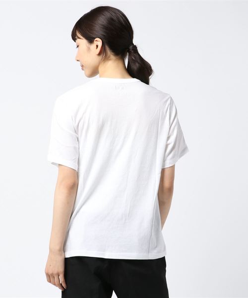 Hurley (ハーレー)の「W DOMINO STRIPE POCKET CREW / ハーレー レディース プリントTシャツ サーフカジュアル(Tシャツ/カットソー・レディース・ホワイト/グリーン系その他・SMALL/X-SMALL)」の4枚目の写真