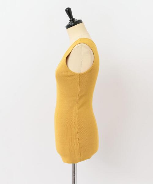 ITEMS URBANRESEARCH（アイテムズ アーバンリサーチ）の「ワンショルダーリブニット（ニット/セーター・レディース・ブラック/ベージュ/オフホワイト/イエロー/グリーン・FREE）」の8枚目の写真