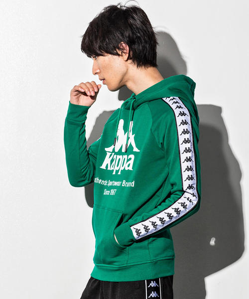 Kappa（カッパ）の「Kappa(カッパ)BANDA OMINI ロゴラインパーカー（パーカー・メンズ・パープル/レッド/ホワイト/ダークグリーン・M/L/S/XL）」の20枚目の写真